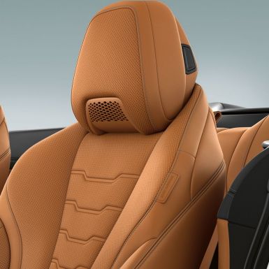 BMW M850i xDrive, многофункциональное сиденье с воздушным воротником и отделкой кожей Merino цвета Коньяк. BMW M850i xDrive, многофункциональное сиденье с воздушным воротником и отделкой кожей Merino цвета Коньяк.