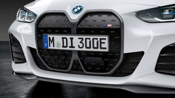 Карбоновая решетка радиатора M Performance на BMW i4 eDrive40 G26 2021 Карбоновая решетка радиатора M Performance на BMW i4 eDrive40 G26 2021