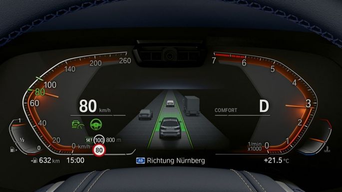 Driving Assitant Plus & Parking Assistant Plus Driving Assitant Plus & Parking Assistant Plus: приладова панель крупним планом
