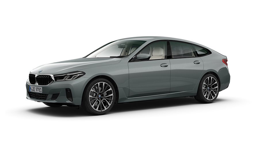 BMW 6 серии Gran Turismo (G32) вид спереди с поворотом в три четверти