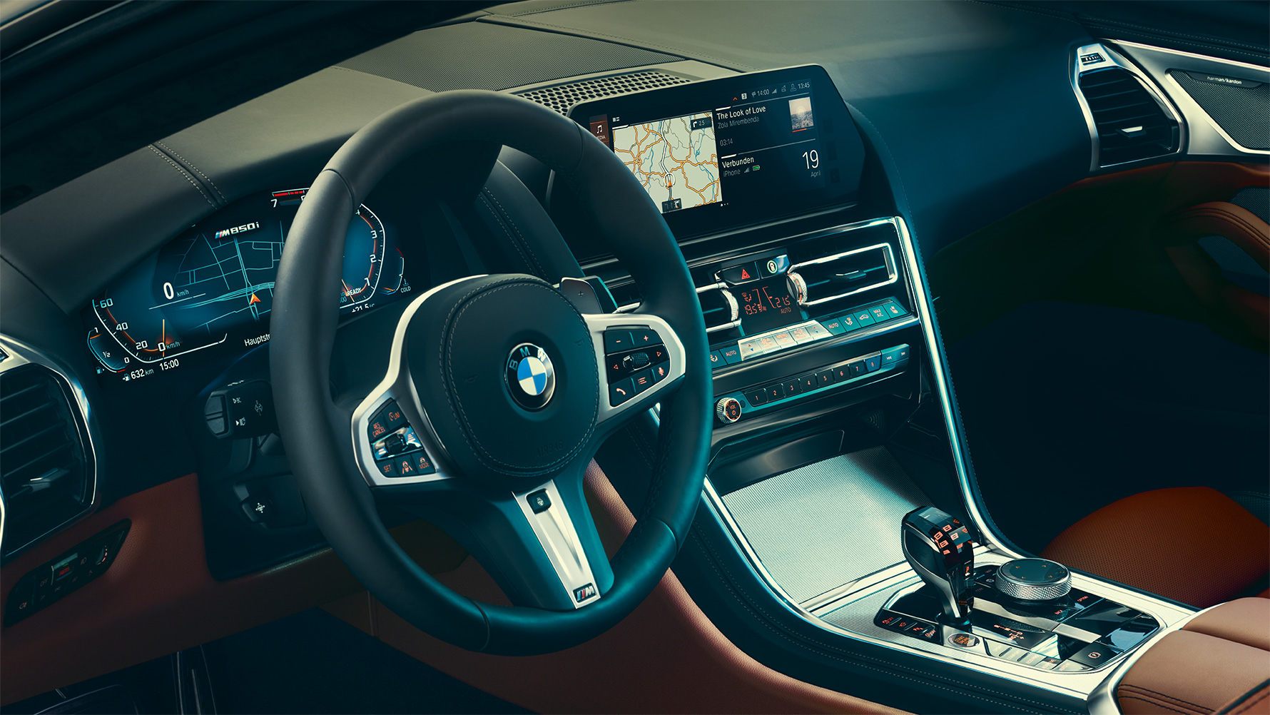 BMW 8 серии Coupe, кокпит Кокпит BMW 8 серии Coupe крупным планом