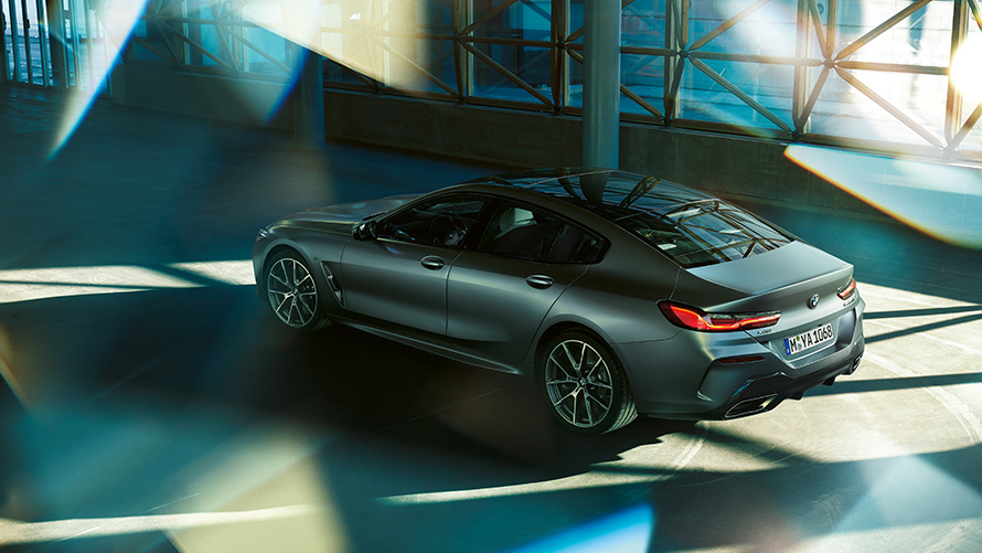 BMW 8 серии Gran Coupé, дизайн, вид с высоты птичьего полета