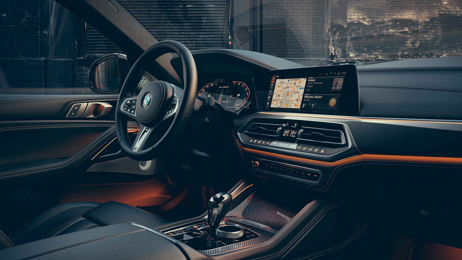 Интерьер BMW X6 M50i и M50d G06 Интерьер BMW X6 M50i и M50d G06, место водителя
