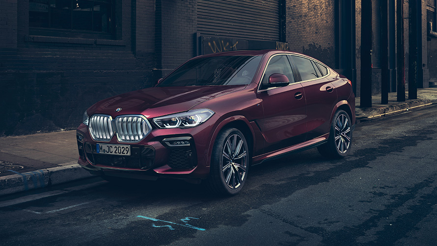 BMW X6 Individual G06 2019 Ametrine metallic, вид спереди на три чверти