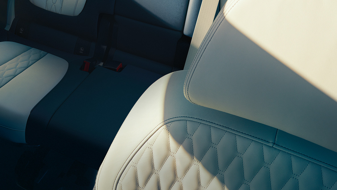 BMW X7 шкіряний дизайн Крупний план шкіряного дизайну зі шкіри “Merino”