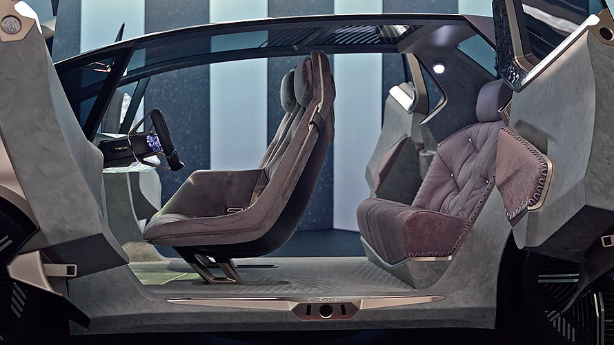 Видео дизайна интерьера BMW i Vision Circular 2021 BMW i Vision Circular 2021, концепт-кар, интерьер, дизайн, видео