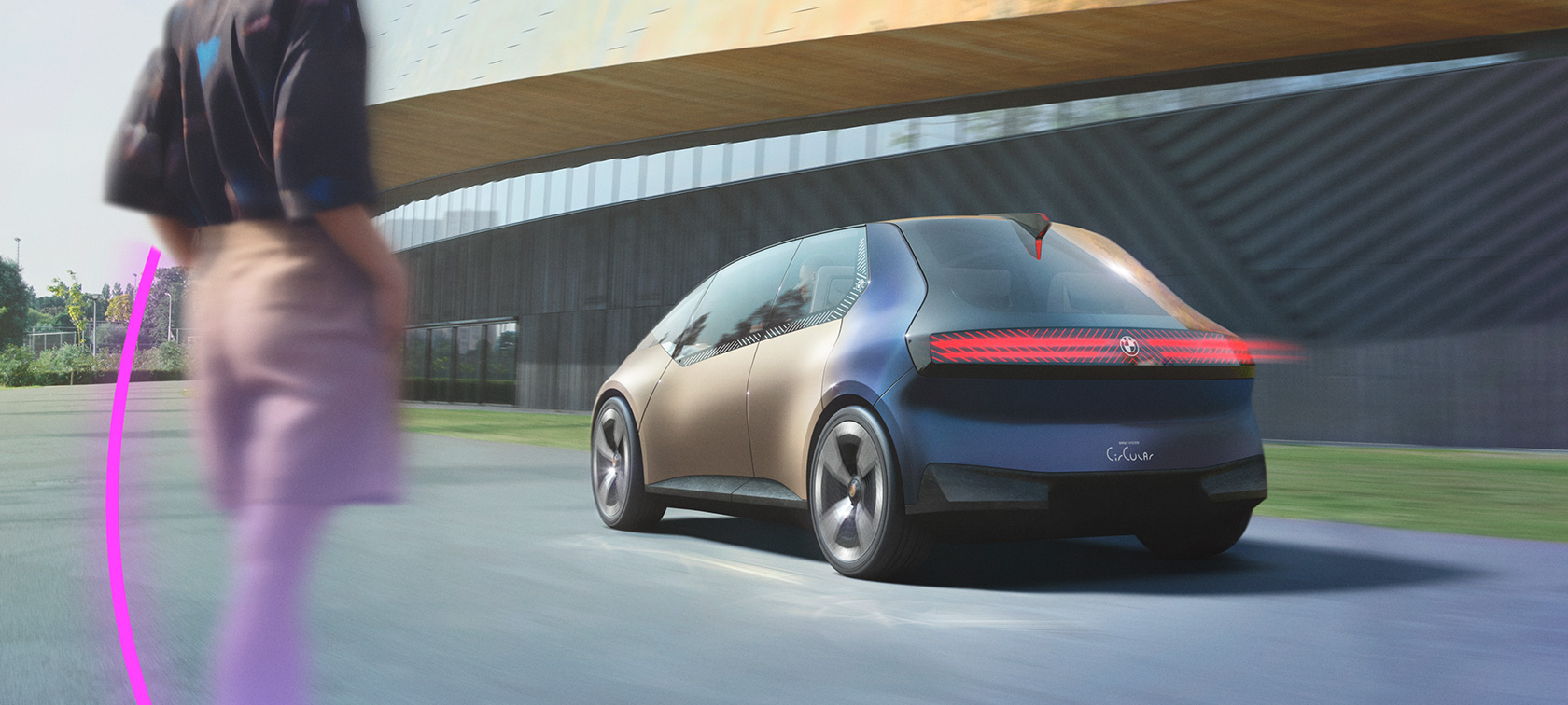 BMW i Vision Circular 2021, дизайн экстерьера BMW i Vision Circular 2021, концепт-кар, дизайн экстерьера