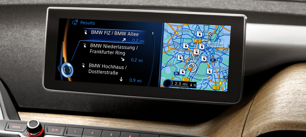 BMW i ConnectedDrive services for navigation BMW i ConnectedDrive services for navigation