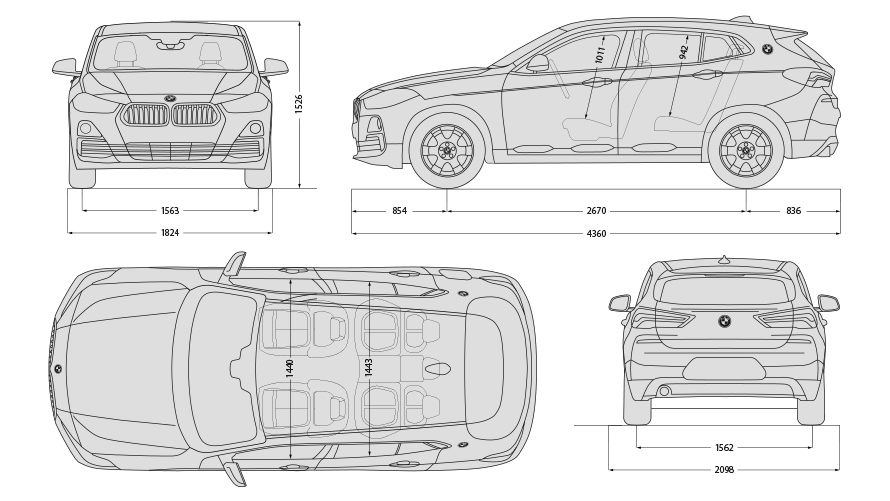 Bmw x6 чертежи